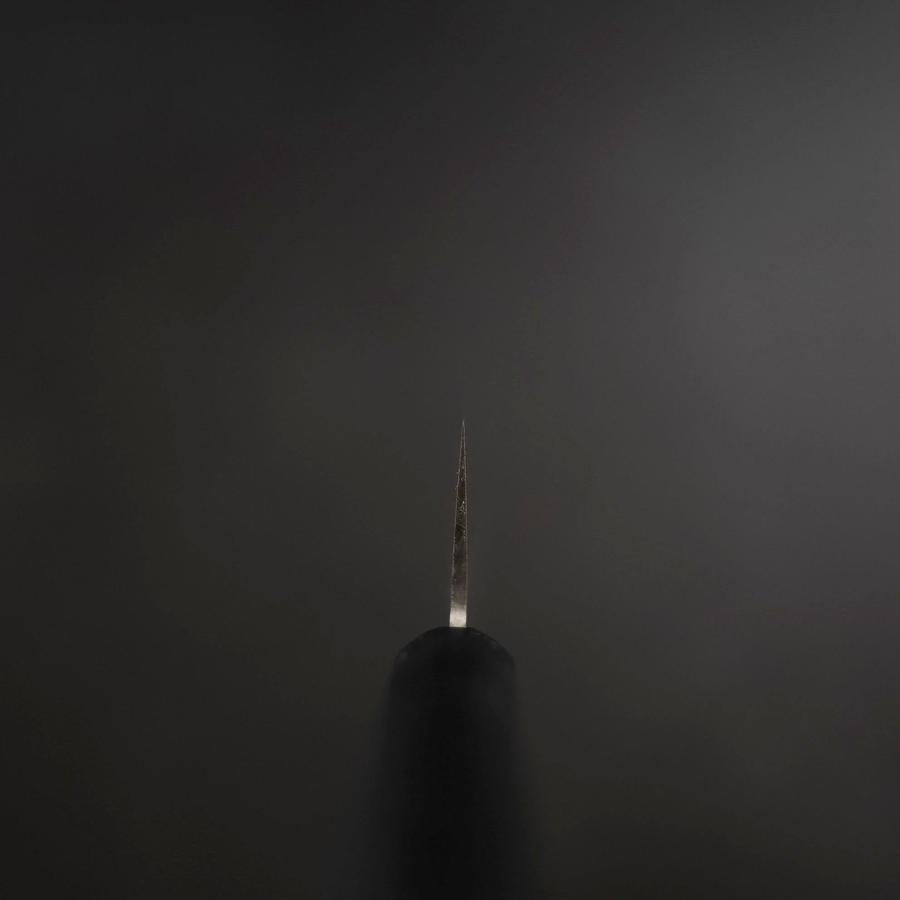 Santoku VG-1 Polished Western Black Handle 170mm (Tsuba-nashi)