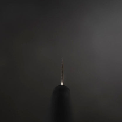 Santoku VG-1 Polished Western Black Handle 170mm (Tsuba-nashi)