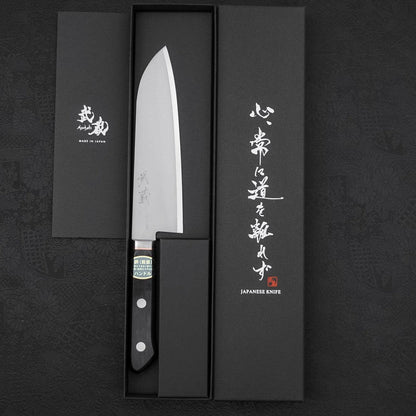 Santoku VG-1 Polished Western Copper Inlay Handle 165mm