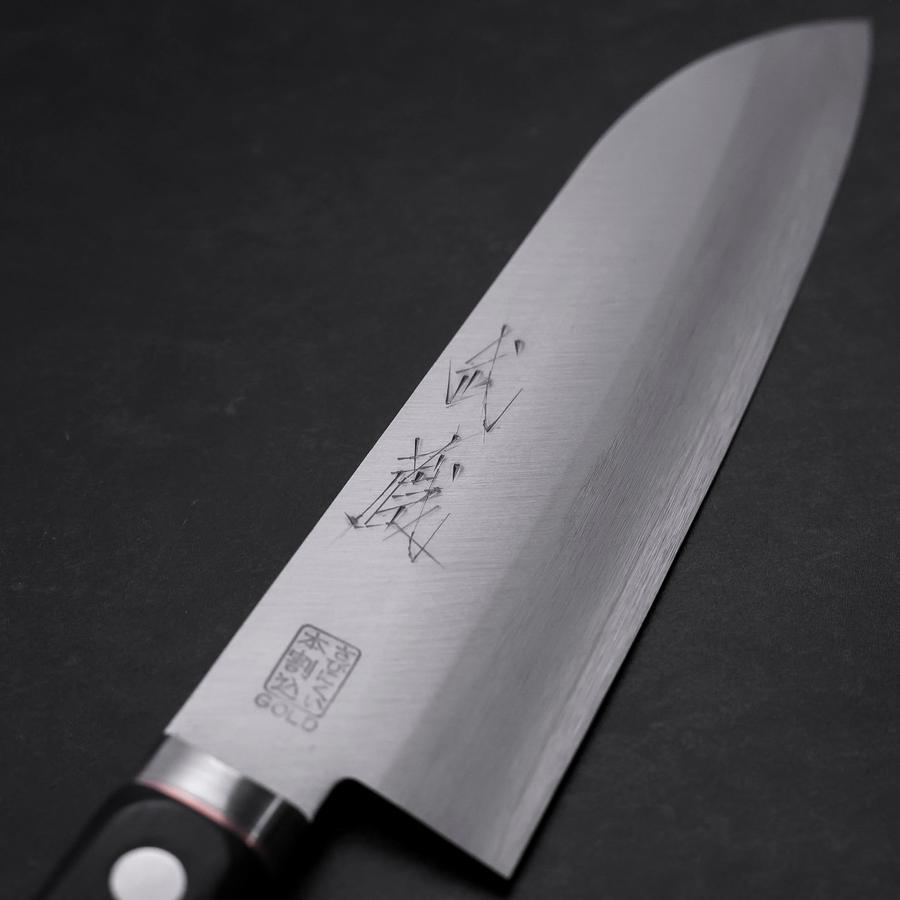 Santoku VG-1 Polished Western Copper Inlay Handle 170mm