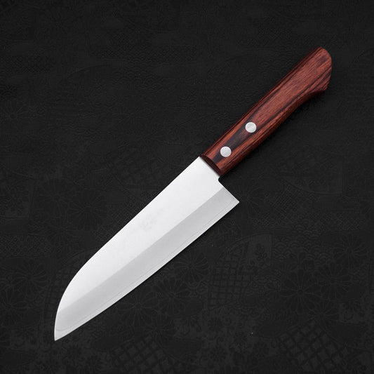 Santoku VG-1 Polished Western Mahogany Handle 140mm