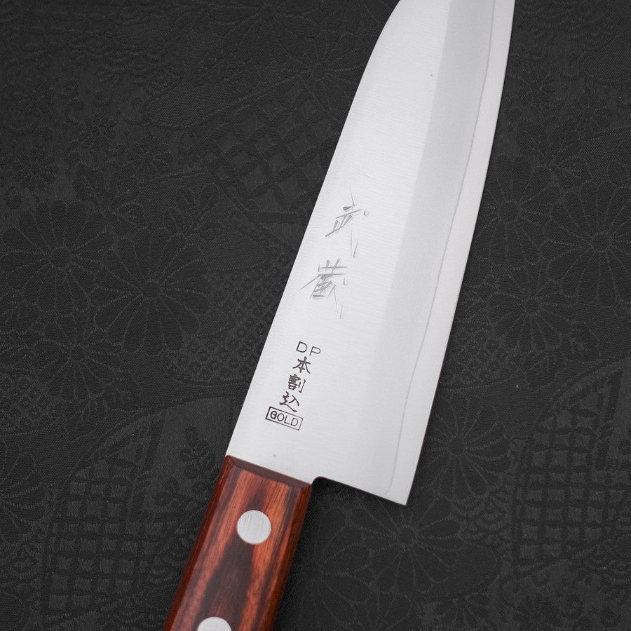 Santoku VG-1 Polished Western Mahogany Handle 140mm