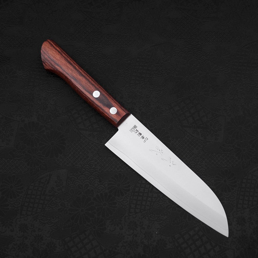 Santoku VG-1 Polished Western Mahogany Handle 140mm