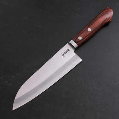 Santoku VG-1 Polished Western Mahogany Handle 165mm