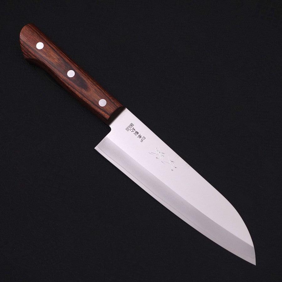 Santoku VG-1 Polished Western Mahogany Handle 165mm