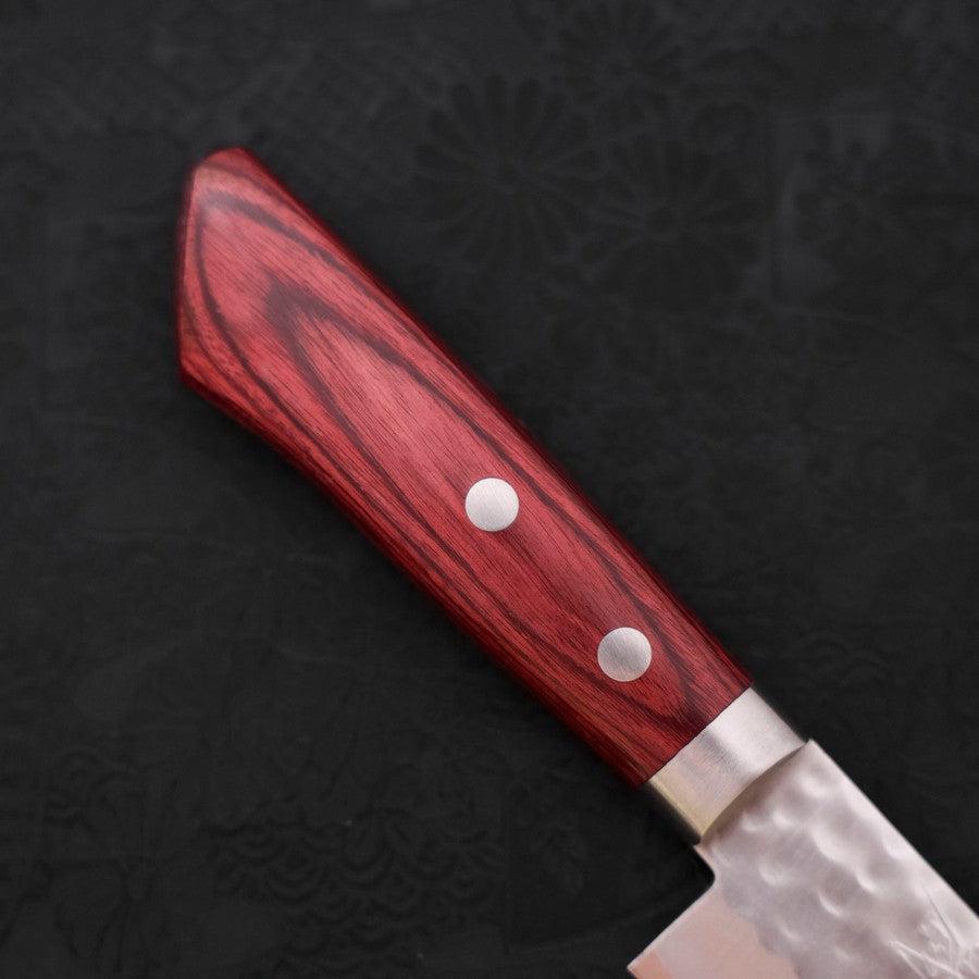 Santoku VG-1 Tsuchime Damascus Western Red Handle 130mm