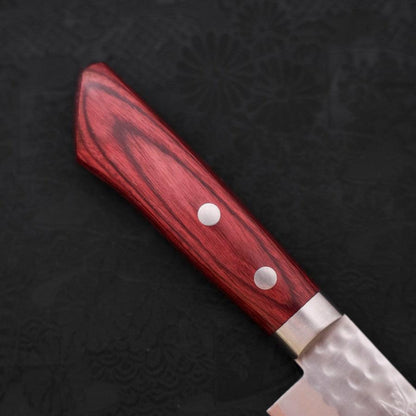Santoku VG-1 Tsuchime Damascus Western Red Handle 130mm