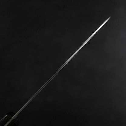 Santoku VG-1 Tsuchime Western Brown Mahogany Handle 130mm (Tsuba Nashi)