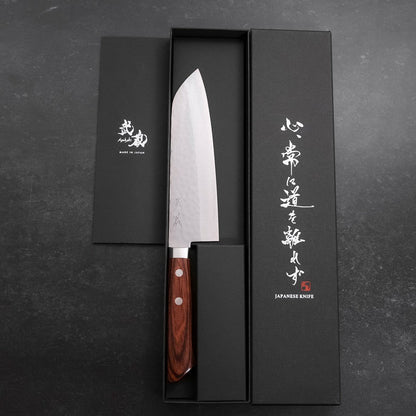 Santoku VG-1 Tsuchime Western Mahogany Handle 165mm