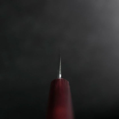 Santoku VG-1 Tsuchime Western Red Mahogany Handle 130mm (Tsuba Nashi)