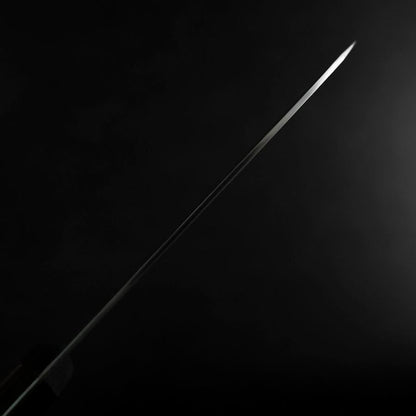 Santoku VG-1 Tsuchime Western Red Mahogany Handle 130mm (Tsuba Nashi)