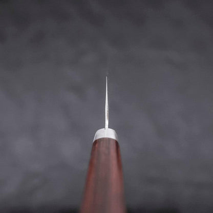 Santoku VG-1 Tsuchime Western Tsuba Mahogany Handle 165mm