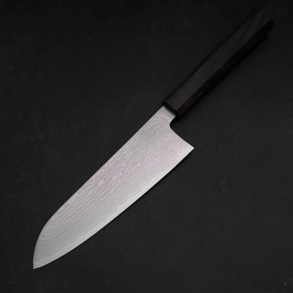 Santoku VG-10 Damascus Ashwood Handle 165mm