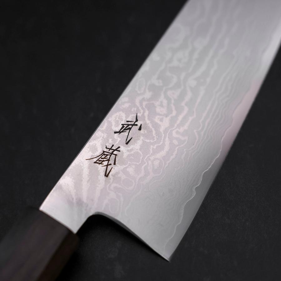 Santoku VG-10 Damascus Ashwood Handle 165mm