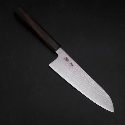 Santoku VG-10 Damascus Ashwood Handle 165mm