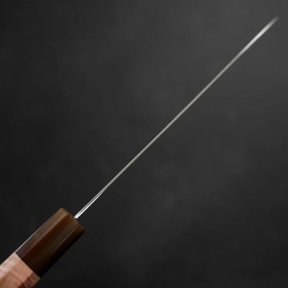 Santoku VG-10 Damascus Buffalo Light Pink Maple Handle 180mm