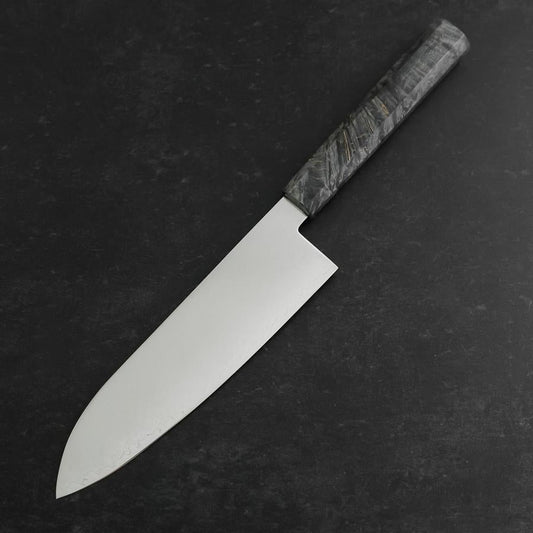 Santoku VG-10 Damascus Gray Birch Handle 180mm