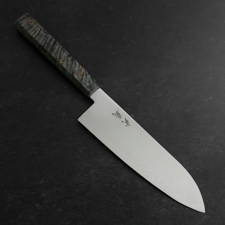 Santoku VG-10 Damascus Gray Birch Handle 180mm