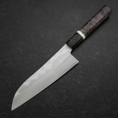 Santoku VG-10 Damascus Maple Handle 180mm