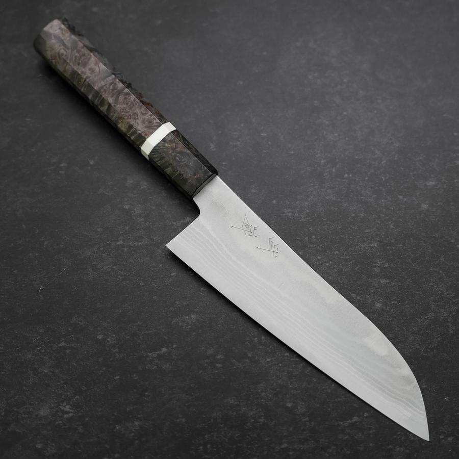 Santoku VG-10 Damascus Maple Handle 180mm
