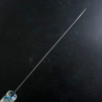 Santoku VG-10 Damascus Ocean Blue-White Mix Handle 165mm