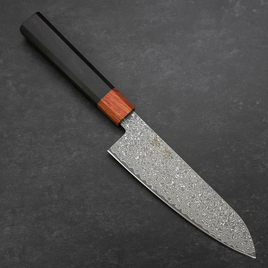 Santoku VG-10 Damascus Shitan Ebony Handle 165mm