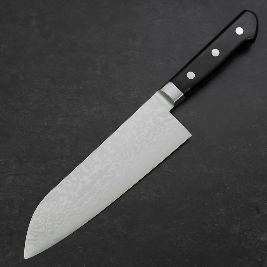 Santoku VG-10 Damascus Western Black Handle 170mm