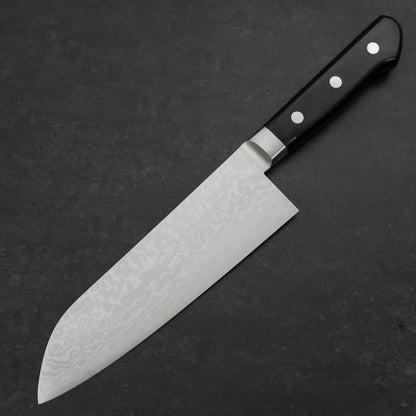 Santoku VG-10 Damascus Western Black Handle 170mm