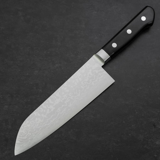 Santoku VG-10 Damascus Western Black Handle 170mm