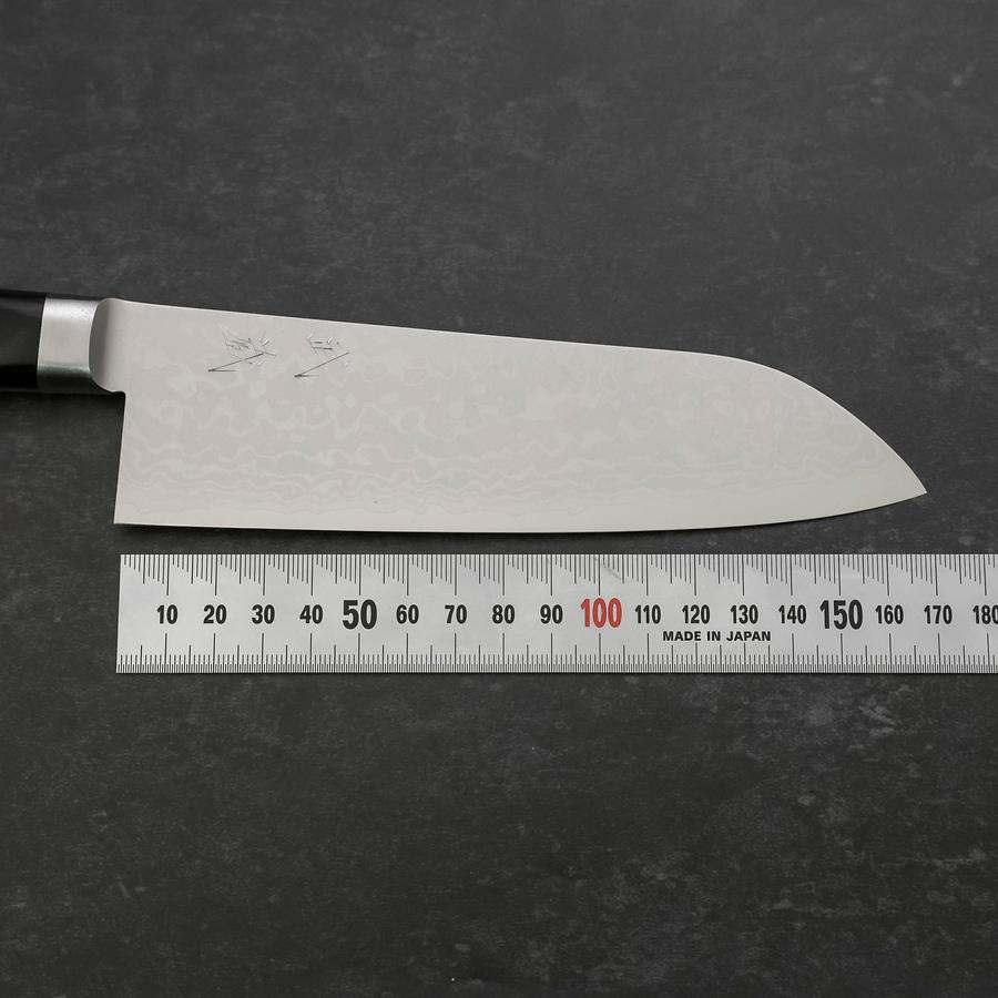 Santoku VG-10 Damascus Western Black Handle 170mm
