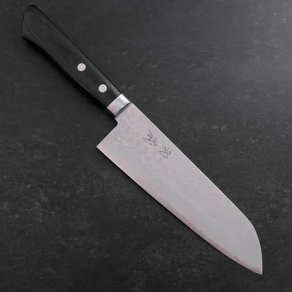 Santoku VG-10 Damascus Western Black Handle 170mm
