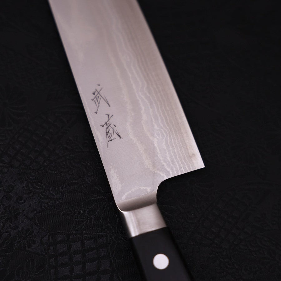 Santoku VG-10 Damascus Western Black Handle Seki 170mm