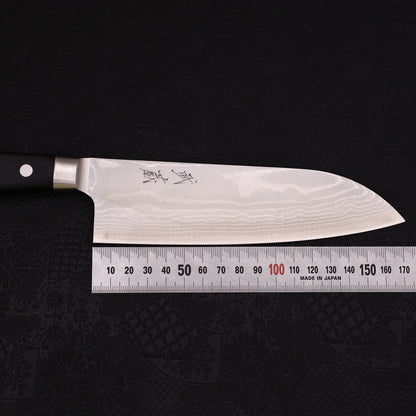 Santoku VG-10 Damascus Western Black Handle Seki 170mm