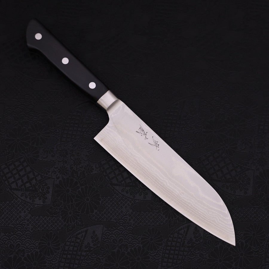 Santoku VG-10 Damascus Western Black Handle Seki 170mm