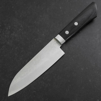 Santoku VG-10 Damascus Western Dark Blue Handle 135mm