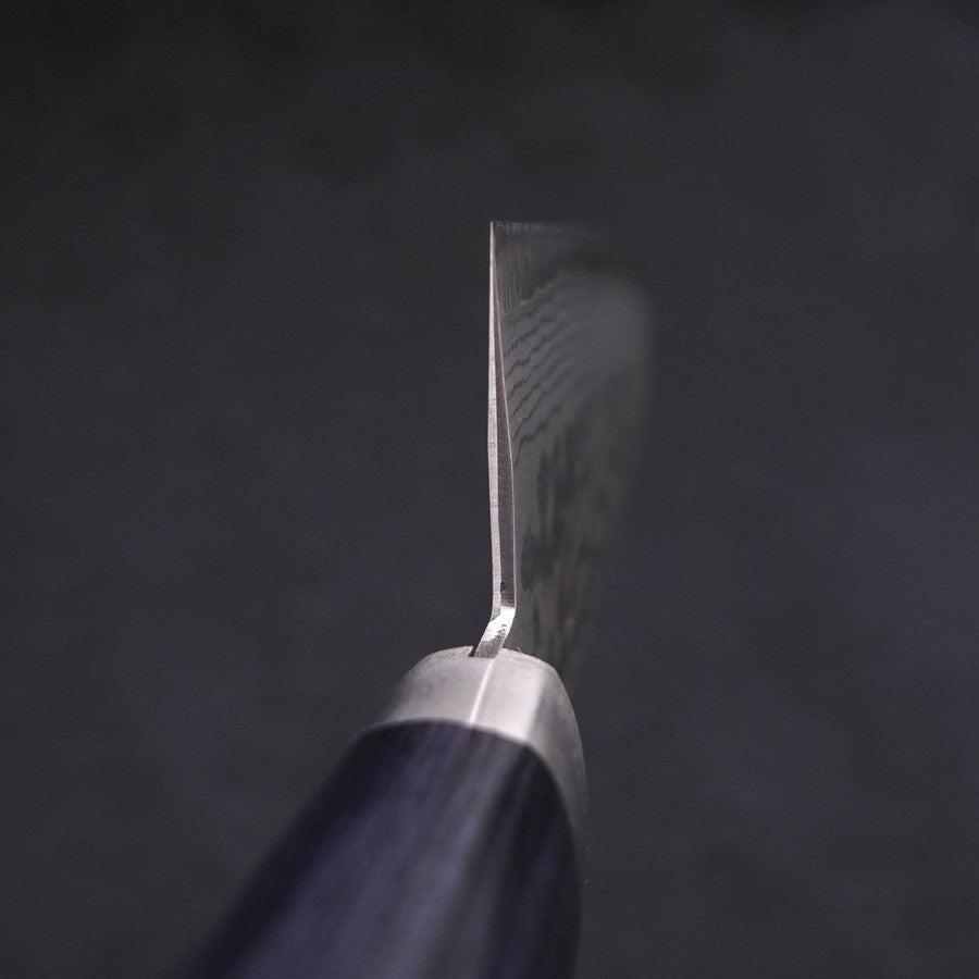 Santoku VG-10 Damascus Western Dark Blue Handle 170mm