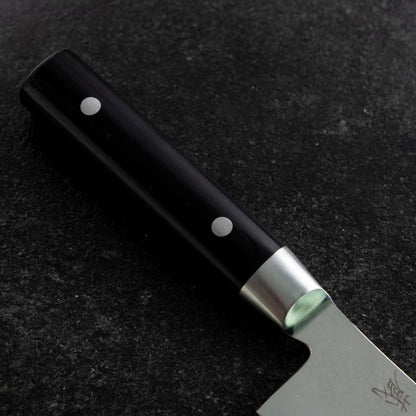 Santoku VG-10 Damascus Western Round Handle 180mm (7”)-[Musashi]-[Japanese-Kitchen-Knives]