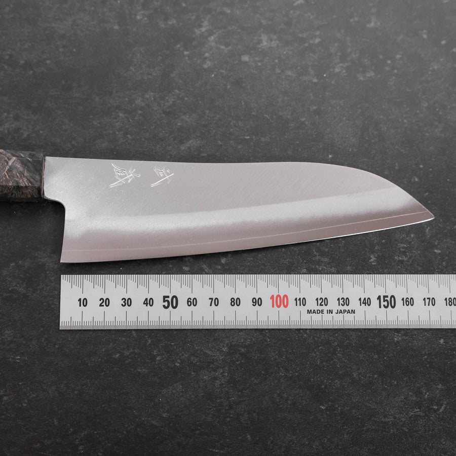 Santoku VG-10 Polished Marbled Maple Handle 180mm