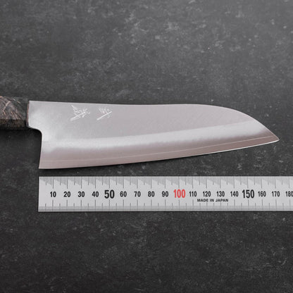 Santoku VG-10 Polished Marbled Maple Handle 180mm