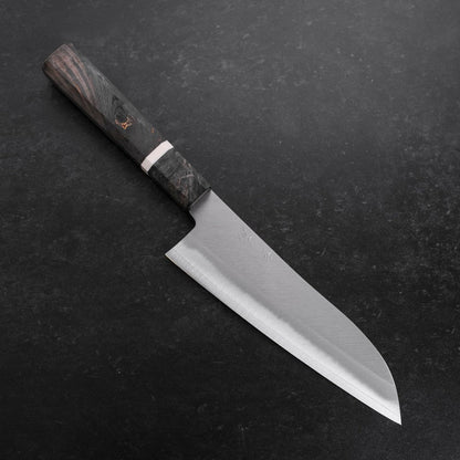 Santoku VG-10 Polished Marbled Maple Handle 180mm