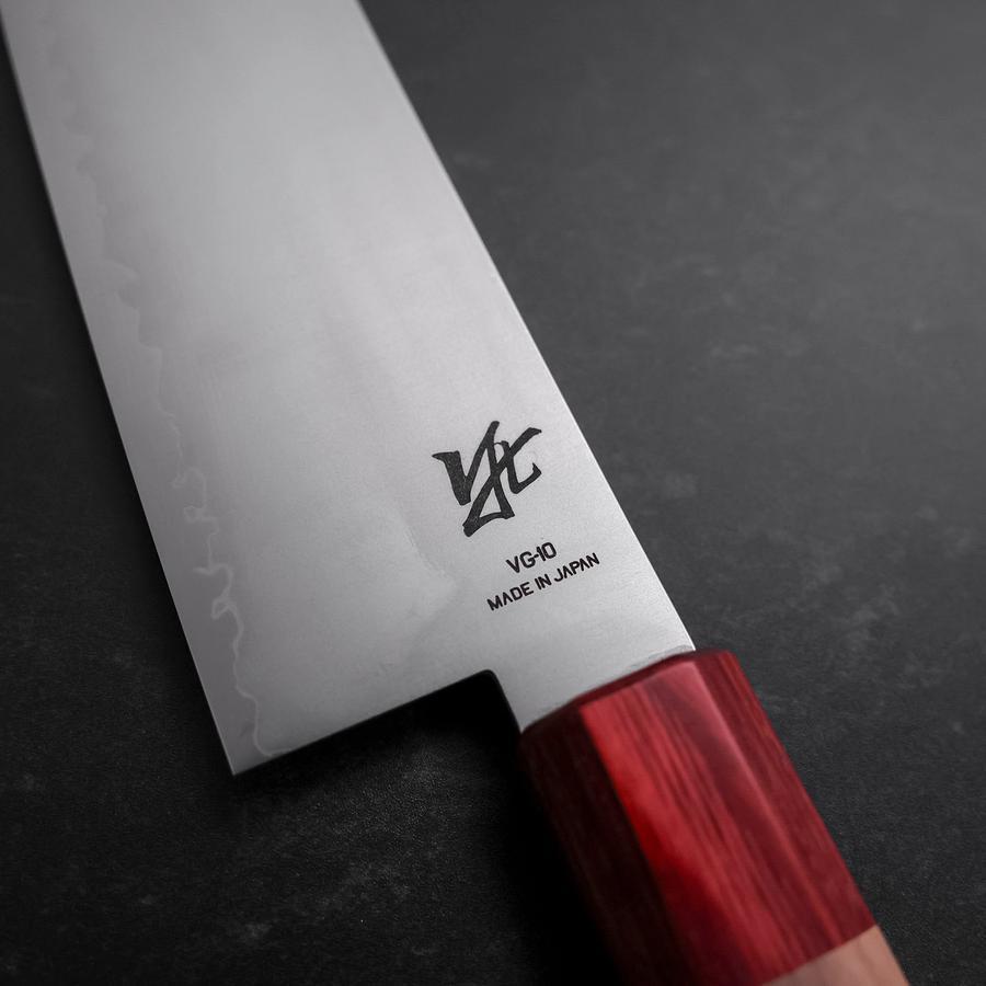 Santoku VG-10 Polished Red Walnut Handle 180mm