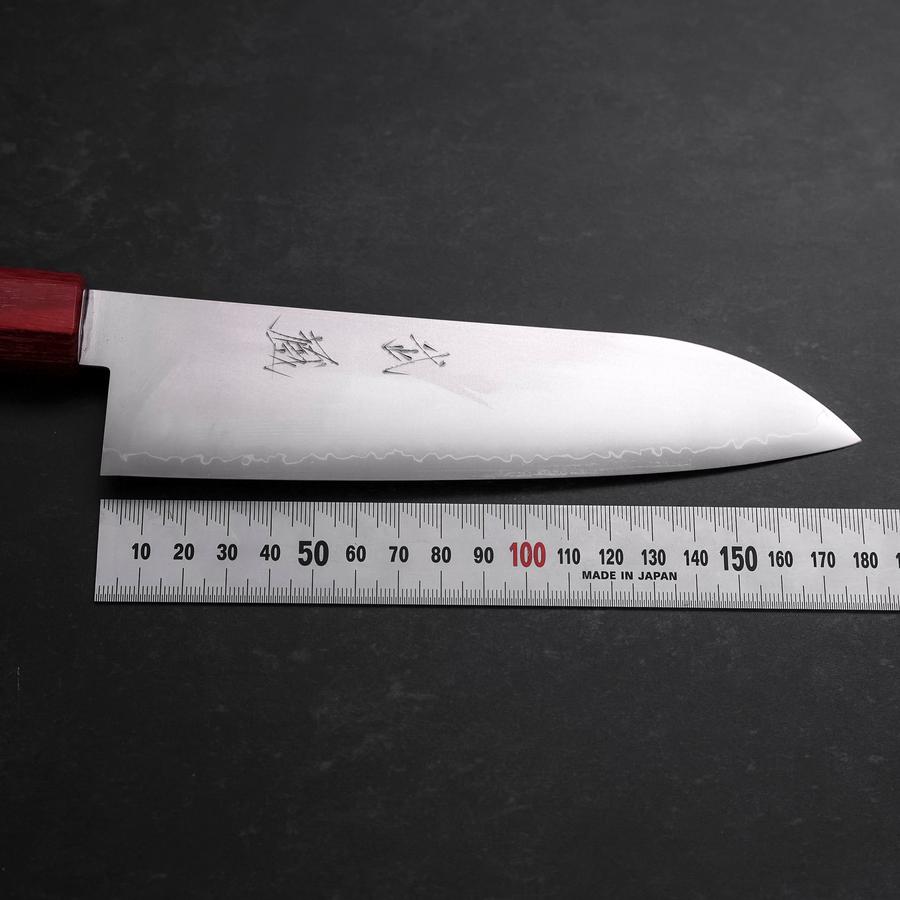 Santoku VG-10 Polished Red Walnut Handle 180mm