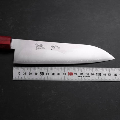 Santoku VG-10 Polished Red Walnut Handle 180mm