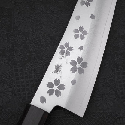 Santoku VG-10 Polished Sakura Ebony Handle 175mm