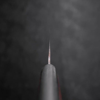 Santoku VG-10 Polished Western Black Brown Handle 170mm