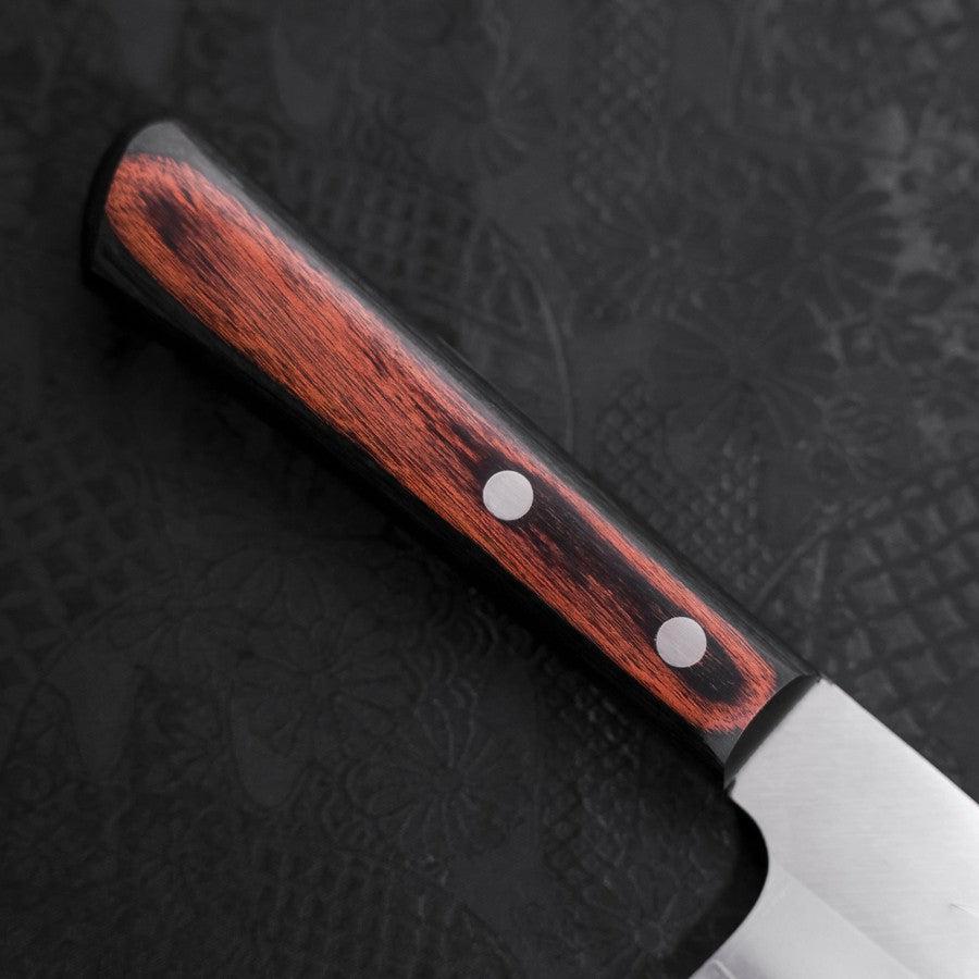 Santoku VG-10 Polished Western Black Brown Handle 170mm