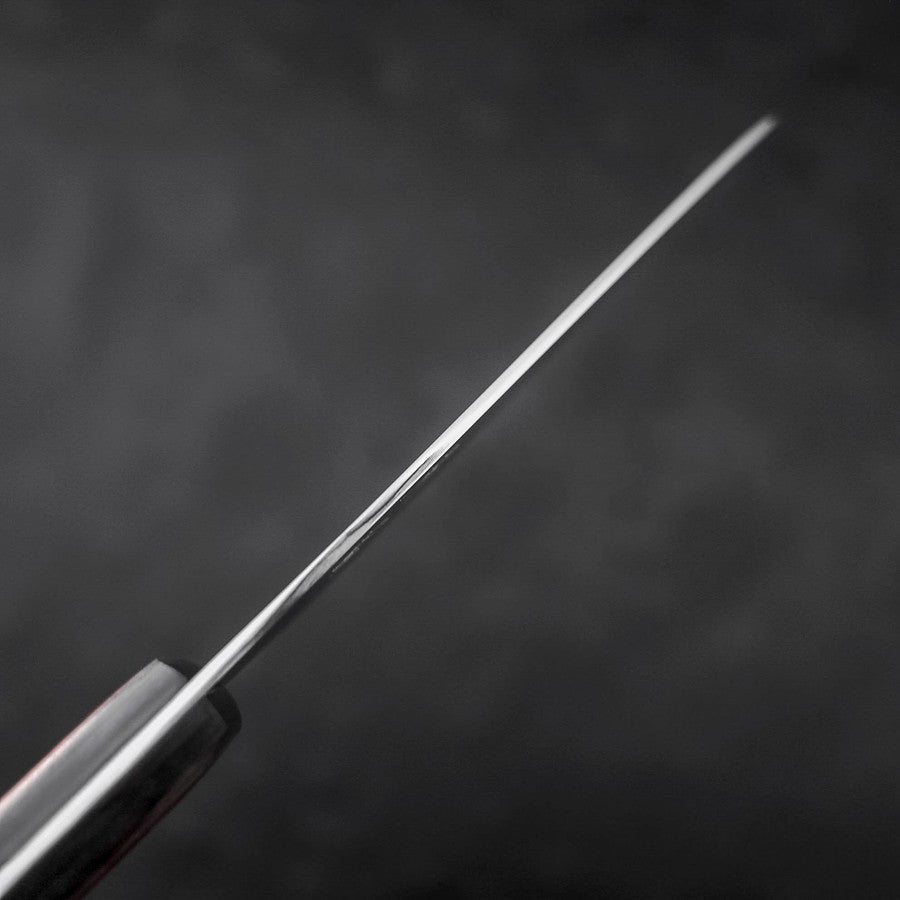 Santoku VG-10 Polished Western Black Red Handle 150mm