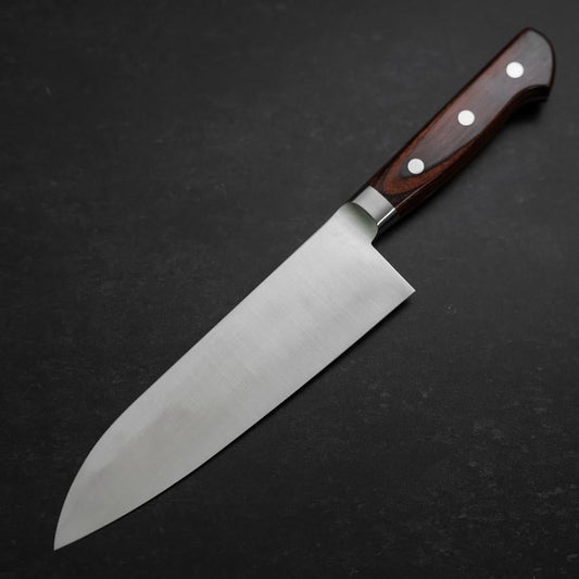 Santoku VG-10 Polished Western Mahogany Handle 180mm