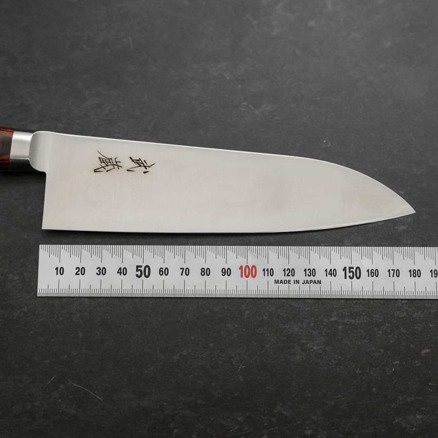 Santoku VG-10 Polished Western Mahogany Handle 180mm