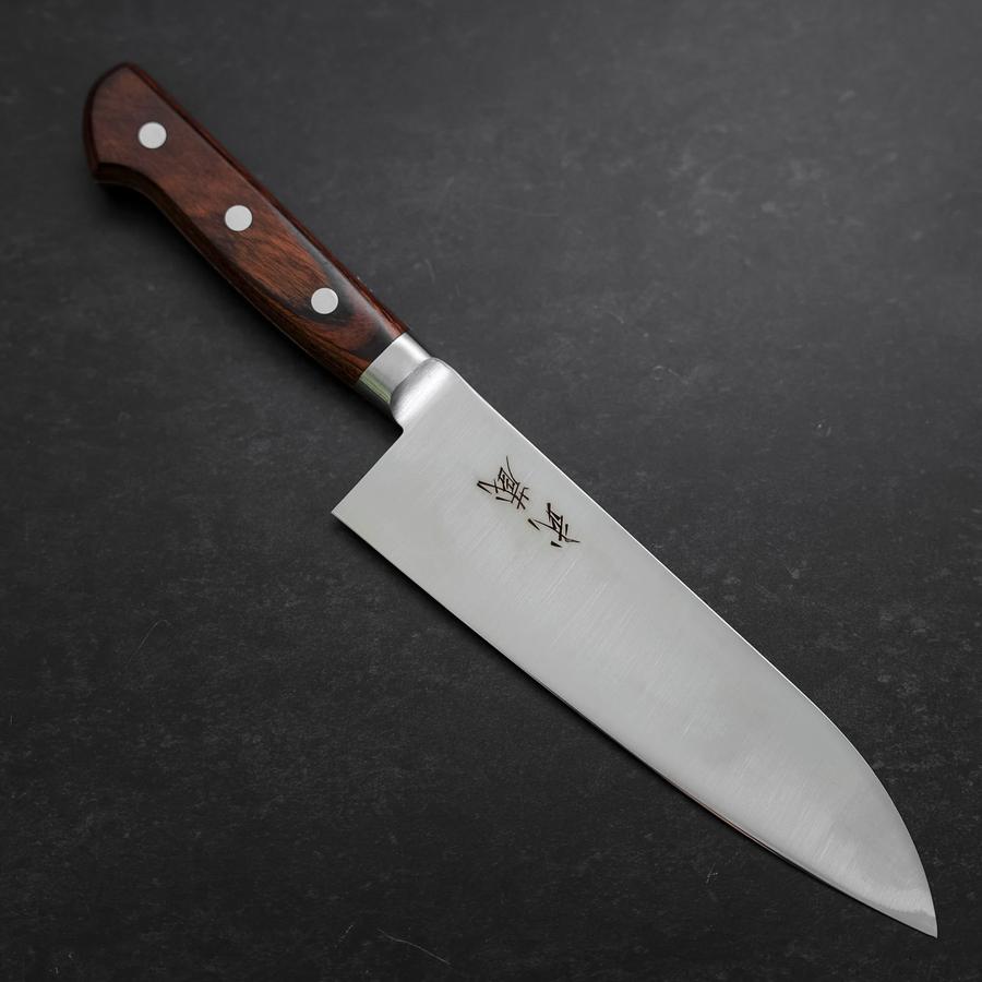 Santoku VG-10 Polished Western Mahogany Handle 180mm